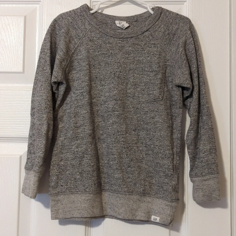 Baby Gap Boys Textured Heather Gray Sweatshirt Size 5